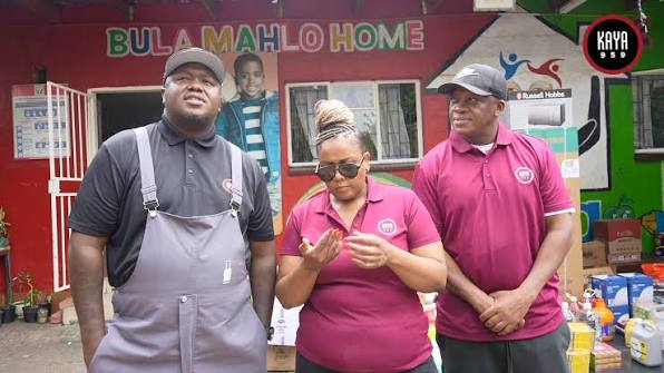 charity to a group of listeners