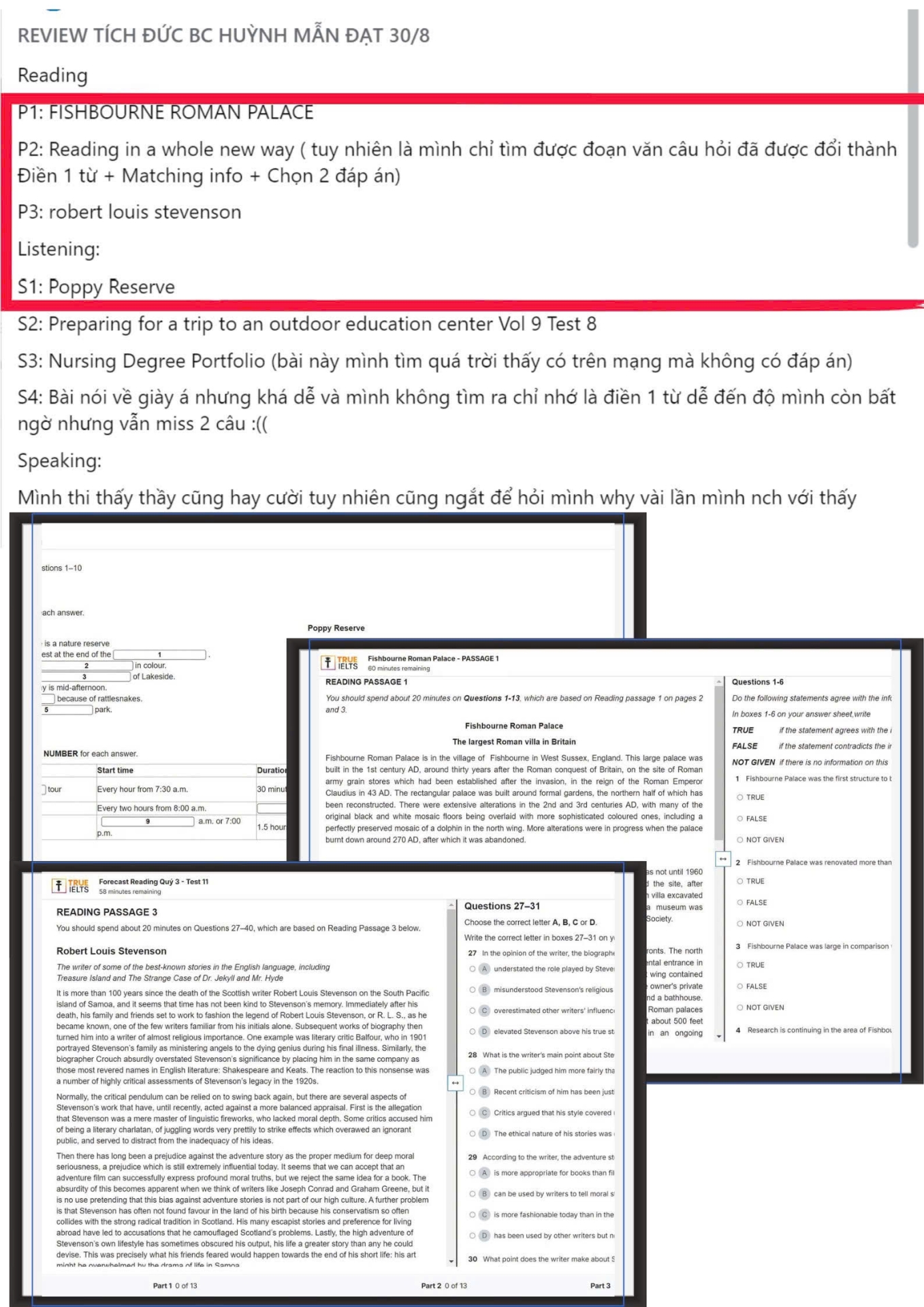 Trúng Full Reading và Listening trong bộ Forecast