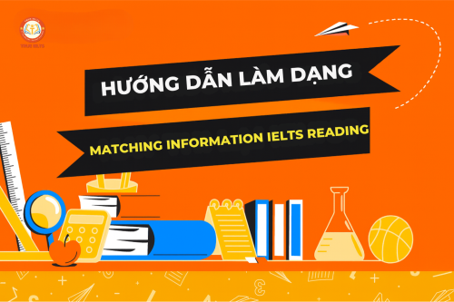 HƯỚNG DẪN LÀM DẠNG BÀI MATCHING INFORMATION IELTS READING HIỆU QUẢ